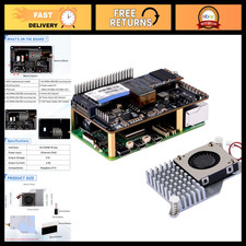 M.2 NVMe M-Key PoE+ Hat for Raspberry Pi 5 + Active Cooler, Supports SSD 2230/22 picture