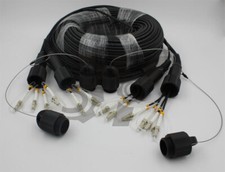 LC-LC UPC MM 6 Strand Armored Field TPU Optical Patch Cord Waterproof Head 50M picture