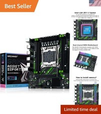 High-Performance MACHINISIT X99 Motherboard - Supports Intel Xeon E5, 128GB DDR4 picture