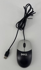 Dell Optical USB Wired Mouse Black/Silver M-UVDEL1 Vintage *Tested* picture
