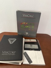 VisiCalc by VisiCorp Apple II Plus 5.25” Floppy Disks w/ Box & User Manual picture