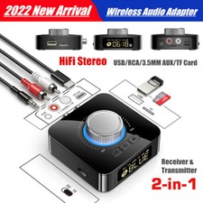 Bluetooth 5.0 Receiver Transmitter Wireless 3.5mm AUX to RCA HiFi Audio Adapter picture