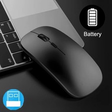 2.4GHz USB Wireless Optical Mouse for MacBook, Air Pro ,PC - Silver picture