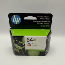 NEW HP 64XL Tri-Color High-Yield Ink Cartridge OEM Genuine - N9J91AN  - 4/2025 picture