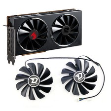 Cooling Fans Replacement Fan Fit for POWERCOLOR RX 5700XT 5700 5600XT Red Dragon picture