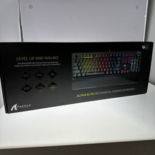 Alpha Elite Full Size Mechanical Gaming Keyboard: Wired Blue Clicky Switches  picture