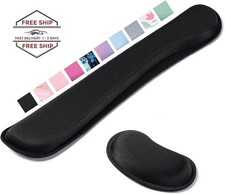 Reposamuñecas ergonómico para teclado, tejido superfino y almohadilla de espuma picture