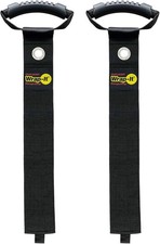 Easy-Carry Wrap-It Storage Straps - 36” (2-Pack) Black with Grommet - Heavy Du picture