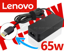 OEM 65W 20V 3.25A AC Charger Adapter For Lenovo ThinkPad Square Yellow Slim Tip picture