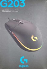 LOGITECH G203 LIGHTSYNC GAMING MOUSE 910-005790 BLACK **NEW** picture