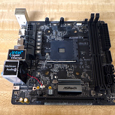 ASRock A320M-ITX Mini-ITX AMD Socket AM4 DDR4 PCIe x16 2-DIMM RJ45 picture