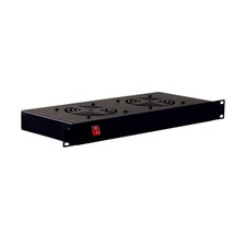 Royal Racks 1U Rack Mount Cooling Fan Dual Fans 66-77 CFM Black picture