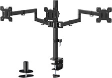 WALI Triple LCD Monitor Desk Mount Fully Adjustable Horizontal Stand Fits 3 up picture