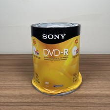 100DMR47RSP Sony DVD-R 120min 4.7GB 100 Pack Recordable 2008 NOS picture