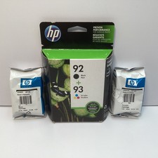 HP 92 & 93 C9513FN Ink Cartridge Combo Pack Black & Tri-Color - Expired 2018 picture