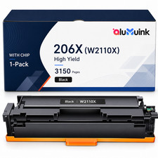 206X  Black Toner Cartridge High Yield for W2110X W2110A M283fdw MFP M283cdw picture
