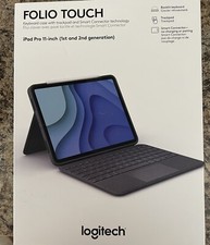 I Pad Logitech Folio Touch 11 Inch Keyboard Case W/Trackpad & Smart Connect Tech picture