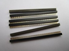 50pcs Gold Plated 1.0mm Breakable Pin Header 2x50 100pin Female Double Row Strip picture
