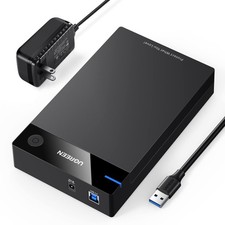 UGREEN External Hard Drive Enclosure for 3.5 2.5 Inch SATA Inch, Black picture