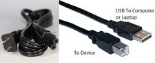 USB Cable+Power Cord for Epson Workforce 845 WF2660 WF2540 WF3540 WF3620 Printer picture