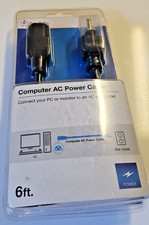 Belkin Computer AC Power Cable 6FT Black To Wall Outlet A21 picture