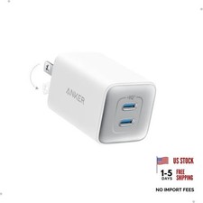 Nano 47W Fast Charger USB C, 2-Port Compact Foldable USB C GaN Charger White picture