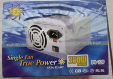 350W High Efficiency Single Fan True Power (SATA Ready) Power Supply picture