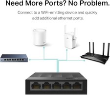 TP-Link LiteWave 5 Port Gigabit Ethernet Switch Plug and Play Unmanaged Network picture