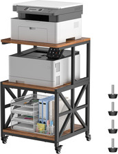 Greenforest Printer Stand with Lockable Wheels, Heavy Duty Printer Table picture
