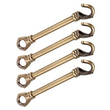 4Pcs Premium Strength Coffee Metal Hanging Light Downrods for DIY Pendant Lamps picture