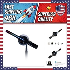 Missyou 3D Hologram Fan Projector - Wi-Fi LED Holographic Display, Black 16CM picture