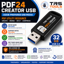 PDF24 Creator Prepared USB Media 32GB PDF Utility & Setup Guide TRS Tools picture