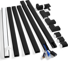 95In Wall Cord Cover Kit with Complete Accessories, Black Cord Hider picture