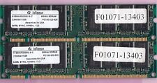 128MB 2x64MB PC-100 INFINEON HYS64V8300GU-8-C Ram Kit PC100 3.3V SDRAM 8Mx64 picture