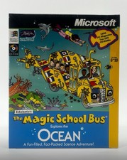 NEW Vintage Mac OS Magic School Bus Ocean CD-Rom Microsoft Rare picture