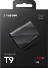 Samsung T9 Portable SSD 4TB, Up to 2,000MB/s, USB 3.2 Gen2, MU-PG4T0B/AM, Black picture