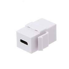 1 PCS White USB C 3.1 TypeC Keystone Jack Adapter Female To Female Insert picture