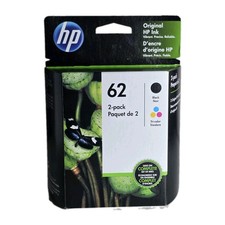 HP Genuine 62 Black & Tri Color Combo Ink Cartridges 2 Pack 07/2023 New Sealed picture