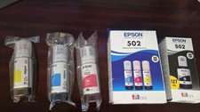 EPSON INK TANK LOT 502 Ink EcoTank ET-2850 ET-3830 ET-2988 ET-2760 ET3760 4PK picture