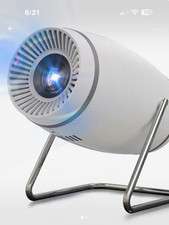 Desktop DLP 4K HDR Short Throw Portable Projector, HDMI/USB, White/Silver picture