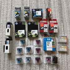23 Mixed Lot Of Printer Ink Cartridges Various Colors HP Canon Lexmark 3M New picture