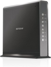 Black - NETGEAR Nighthawk Cable Modem WiFi Router Combo with Voice C7100V picture