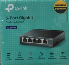 TP-LINK 5-PORT BLACK GIGABIT DESKTOP SWITCH TL-SG1005D picture