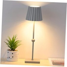  Battery Operated Table Lamp,5200mAh Cordless Portable 1 Count (Pack of 1) Gray picture