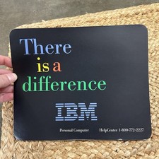 Vintage IBM There Is A Difference Mouse Pad 7.5x9” picture