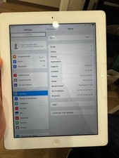 TESTED WORKING - Apple iPad 4th Gen 32GB Wi-Fi 9.7