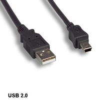 Kentek 10ft USB 2.0 A to Mini B 5Pin Cable Male Digital Camera Phone PDA MP3 PS3 picture
