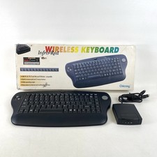 Chicony KB9820 Wireless Keyboard w/ Built In Mouse Pad 2 Button PS2 & Receiver picture