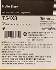 Epson T54X8 Ink Cartridge 350ml Matte Black For SC-P9000 / 8000 / 7000 / 6000 picture