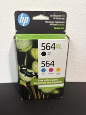 HP 564Xl Black & 564 Color Standard Ink Cartridges EXP 2024 picture